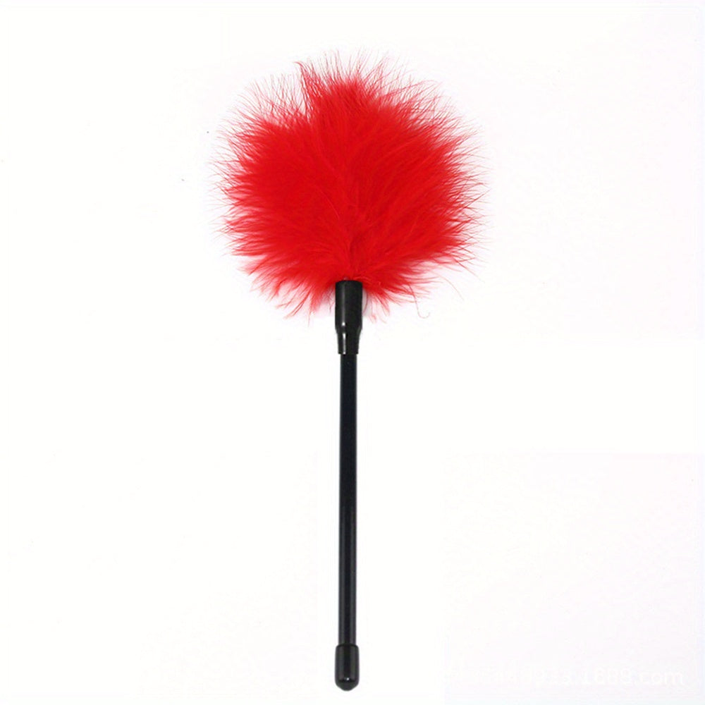 1pc Seductive Feather Whip Flirt Stick - Soft Flogger for Couples Intimate Play - Sensual Tease Adult Game - Durable Erotic Accessories for Romantic Adventures luvshop24
