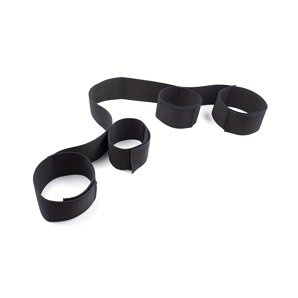1pc Premium BDSM Restraints Set - Soft Leather Handcuffs & Bed Bondage Kit for Intimate Adventures - Enhanced Sensuality Wrist & Ankle Cuffs for Couples & Women luvshop24