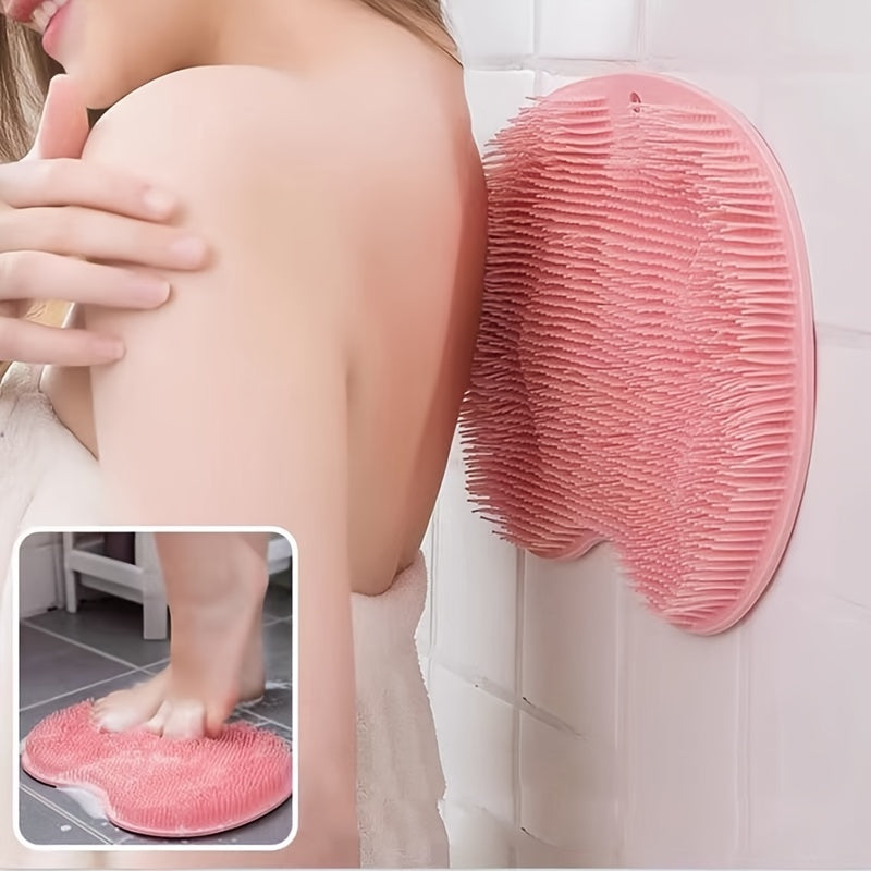 Non-Slip Shower Foot Scrubber Massager with Exfoliation Cushion - Improves Circulation and Cleans Feet - Bathroom Accessories luvshop24