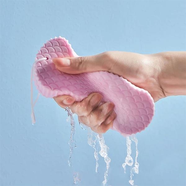 Deluxe Magic Body Sponge - Gentle Exfoliating Massager for Smooth Skin, Dead Skin Remover, Shower Brush, and Body Scrubber - Alcohol-Free, Effective Bathroom Accessories for Soft and Radiant Skin luvshop24