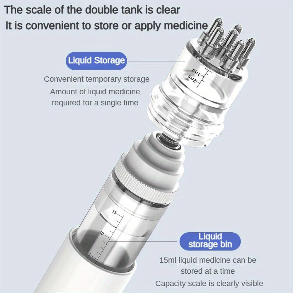 Ball Massage Comb with Liquid Container - Ideal for Essential Oils, Medication Storage, Plastic Material, Massage Oil, Medication Comb, Holding Essential Oils luvshop24
