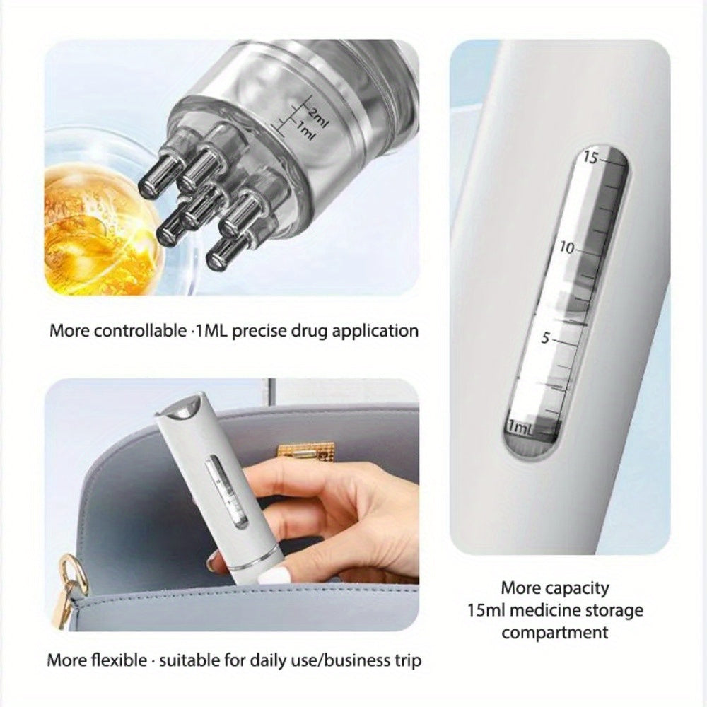 Ball Massage Comb with Liquid Container - Ideal for Essential Oils, Medication Storage, Plastic Material, Massage Oil, Medication Comb, Holding Essential Oils luvshop24