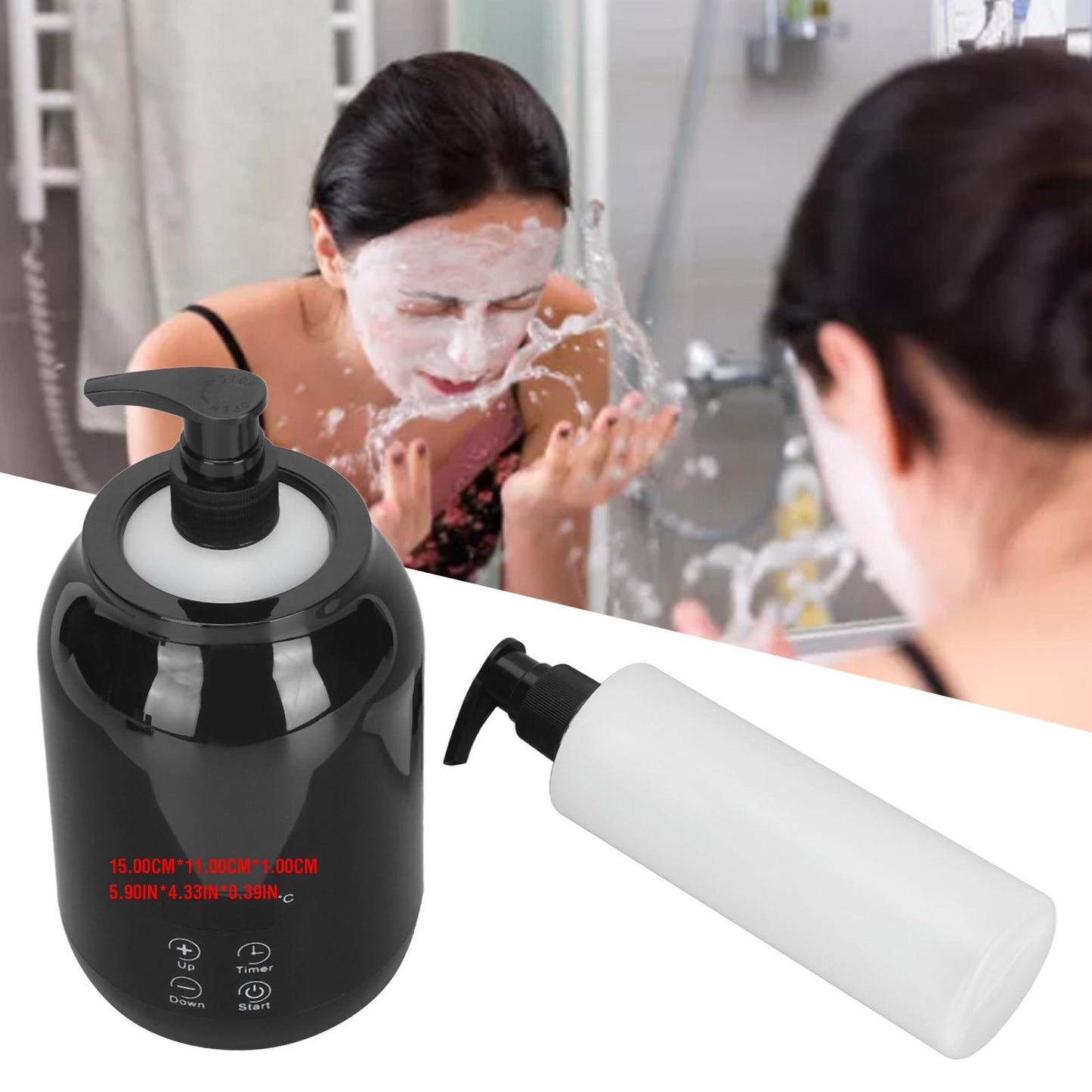 Essential Oil Heater LED Display Temperature Adjust Single Massage Oil Bottle Warmer 110‑ 240V US Plug BO17 luvshop24