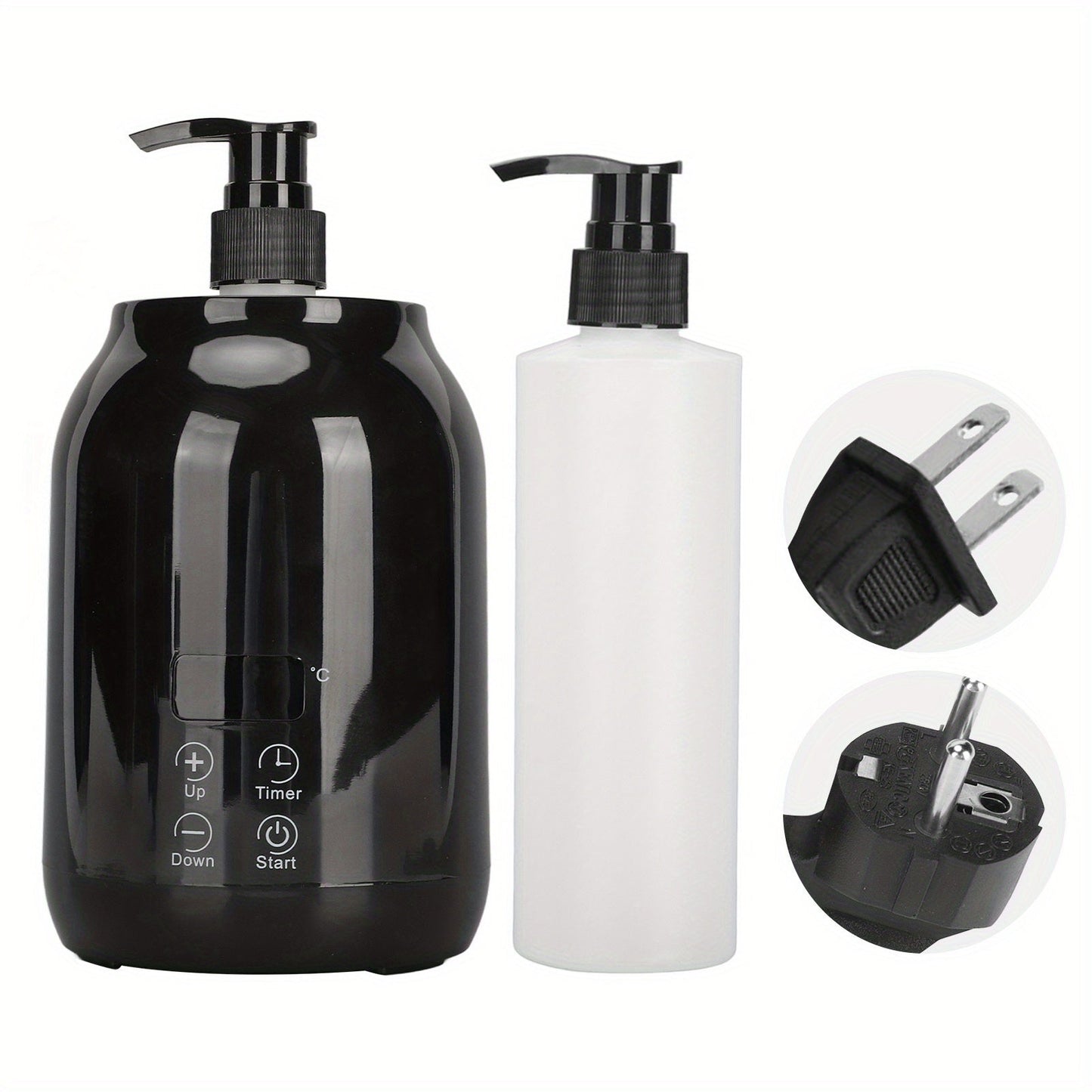 Essential Oil Heater LED Display Temperature Adjust Single Massage Oil Bottle Warmer 110‑ 240V US Plug BO17 luvshop24