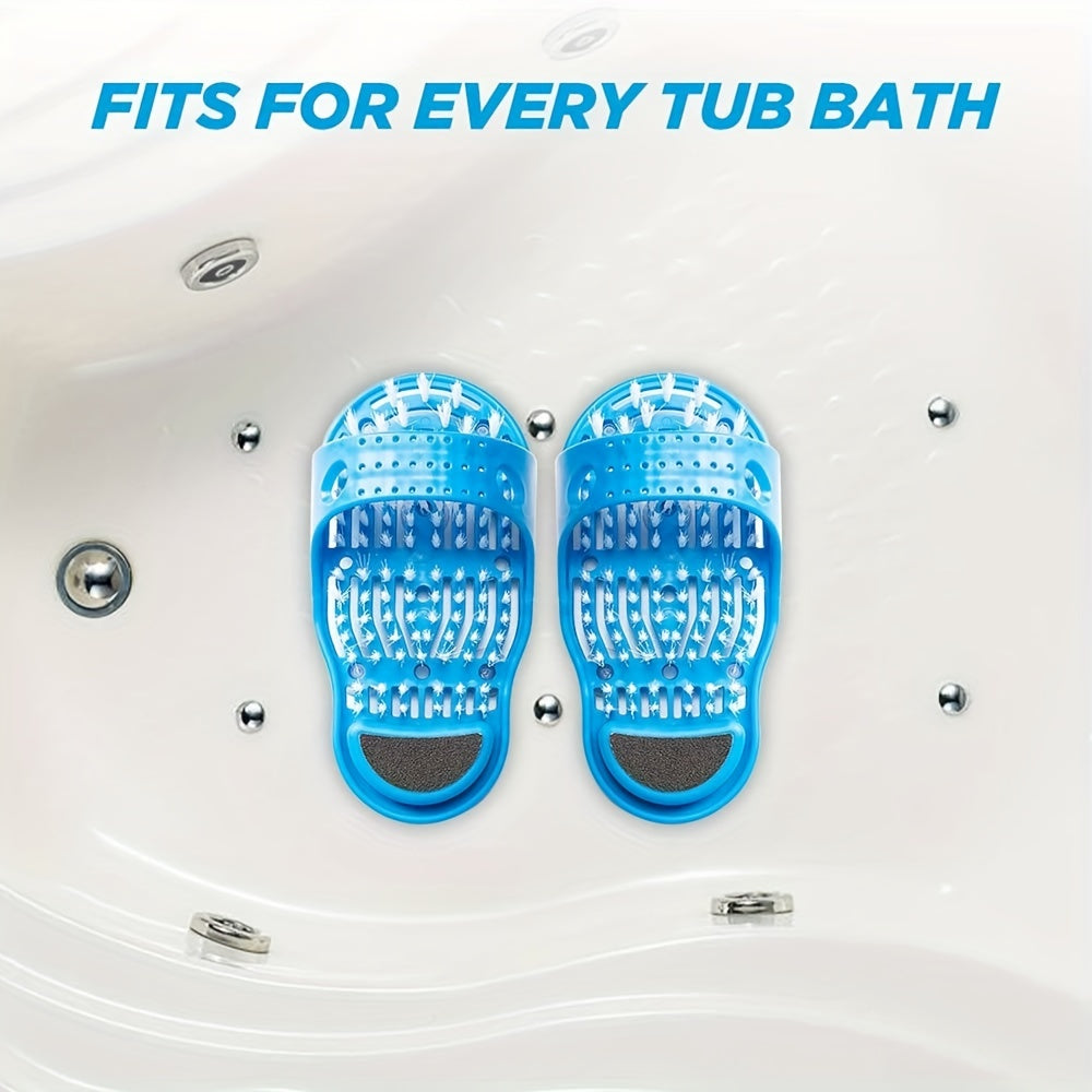 1pc Foot Spa Deluxe - Exfoliating Foot Scrub Massager with Suction Cup, Dead Skin Remover, and Shower Floor Cleaner for Smooth Feet and Easy Cleaning luvshop24