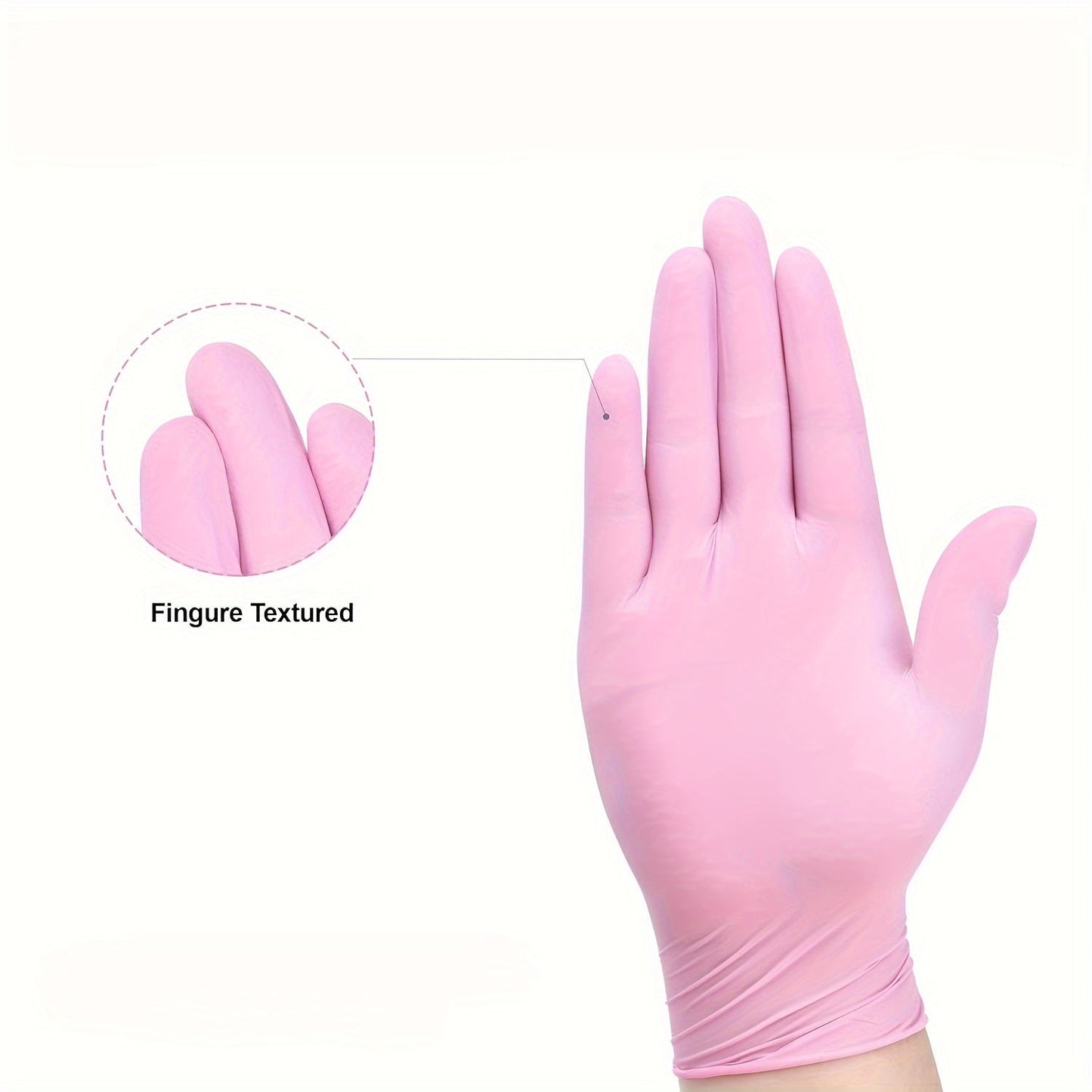 100 Disposable Gloves Made Of Nitrile Rubber, Food Grade Beauty, Kitchen Cooking, Dishwashing, Waterproof, Massage, Oil Resistant, Durable And Clean Party Packs Decorations luvshop24