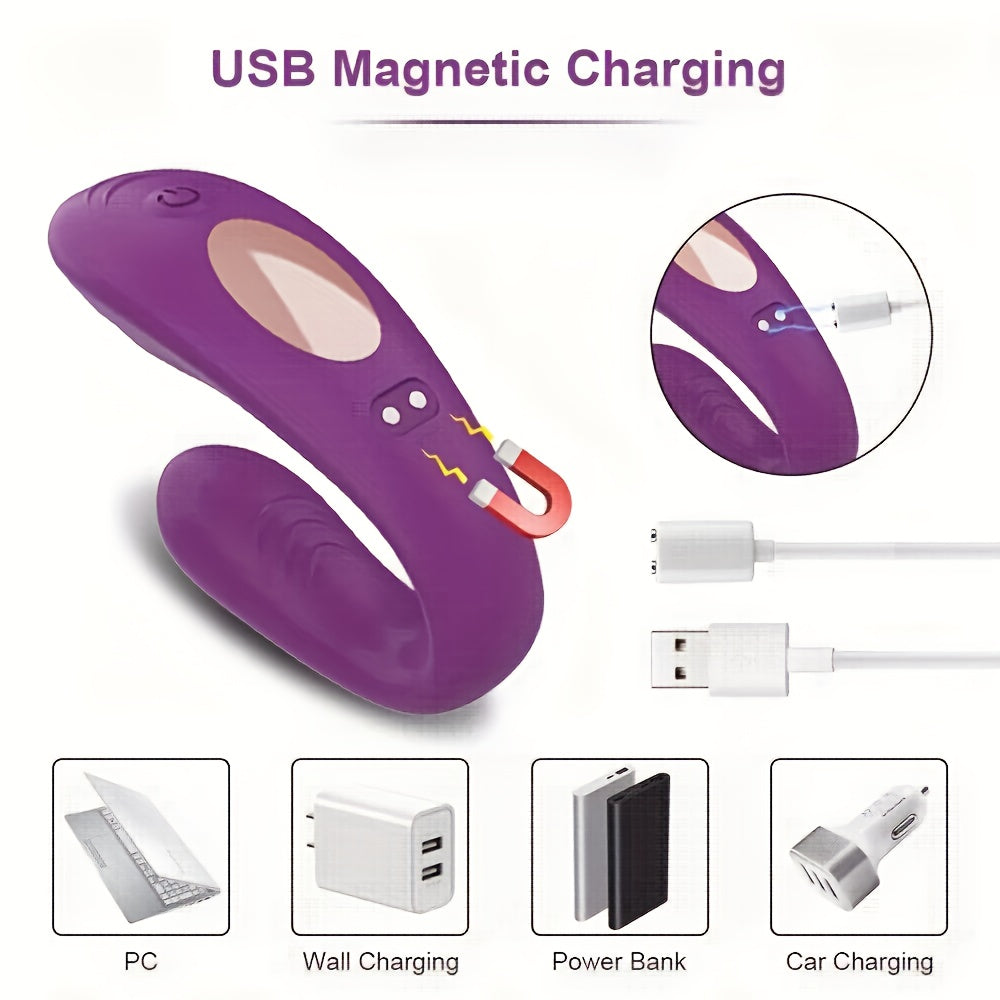 10 Vibrator Modes - Rabbit Vibrator - G-Spot & Clitoral Stimulator For Women, Couples' Anal Dildo Massager Adult Toy luvshop24