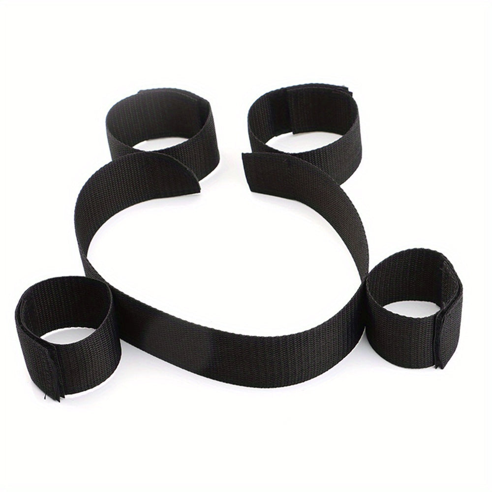 1pc Premium BDSM Restraints Set - Soft Leather Handcuffs & Bed Bondage Kit for Intimate Adventures - Enhanced Sensuality Wrist & Ankle Cuffs for Couples & Women luvshop24