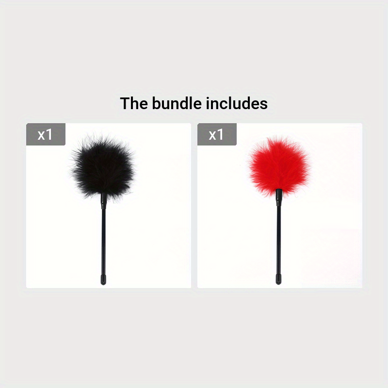 1pc Seductive Feather Whip Flirt Stick - Soft Flogger for Couples Intimate Play - Sensual Tease Adult Game - Durable Erotic Accessories for Romantic Adventures luvshop24