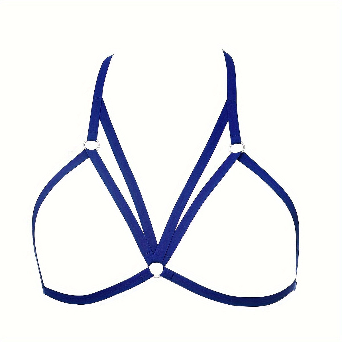 Adjustable Seductive Strappy Chest Harness Bra - Hollow Out & Criss Cross Design - Sexy Lingerie for Daring Erotic Style luvshop24