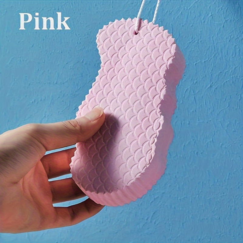 Deluxe Magic Body Sponge - Gentle Exfoliating Massager for Smooth Skin, Dead Skin Remover, Shower Brush, and Body Scrubber - Alcohol-Free, Effective Bathroom Accessories for Soft and Radiant Skin luvshop24