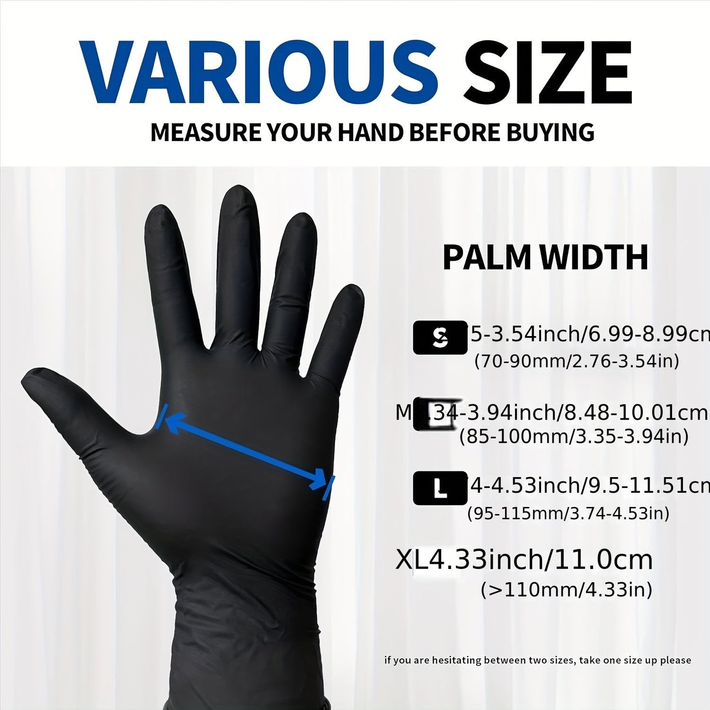 100 Disposable Gloves Made Of Nitrile Rubber, Food Grade Beauty, Kitchen Cooking, Dishwashing, Waterproof, Massage, Oil Resistant, Durable And Clean Party Packs Decorations luvshop24