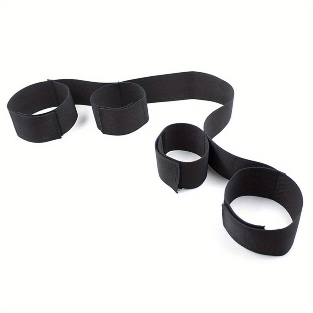 1pc Premium BDSM Restraints Set - Soft Leather Handcuffs & Bed Bondage Kit for Intimate Adventures - Enhanced Sensuality Wrist & Ankle Cuffs for Couples & Women luvshop24