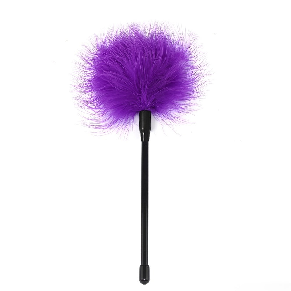 1pc Seductive Feather Whip Flirt Stick - Soft Flogger for Couples Intimate Play - Sensual Tease Adult Game - Durable Erotic Accessories for Romantic Adventures luvshop24