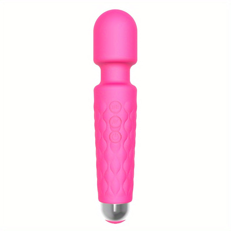 20 Vibrations Pattern Powerful Quiet Rechargeable Magic Wand Massager luvshop24