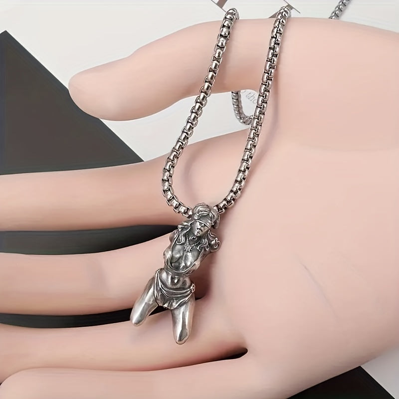 1 Pcs/set Retro Fashion Sexy Bondage Goddess Pendant Necklace For Men And Women Personalized Cosplay Jewelry luvshop24