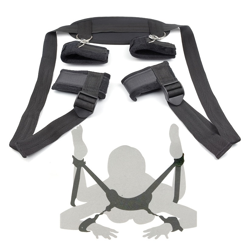 1pc Hand & Foot Bondage Bondage Erotic Body Position Toy Belt, BDSM Adult Products, Sexy, Sexual Aid Toys, Magic Split Legs with Pillows, Sexual Regulation Bondage Adult Products Friend Gifts, Erotic Body Position, Sexual Aid luvshop24