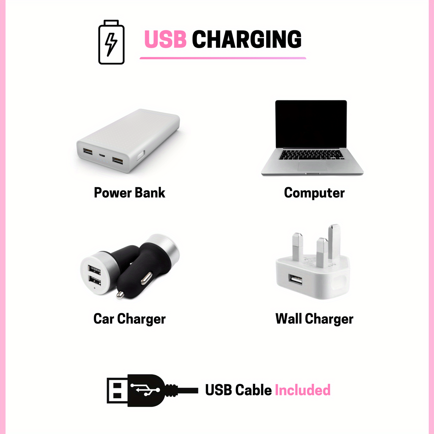 USB Rechargeable Powerful Vibrator Female Clitoral Stimulator Vaginal G-Spot Masturbator Adult Toy luvshop24