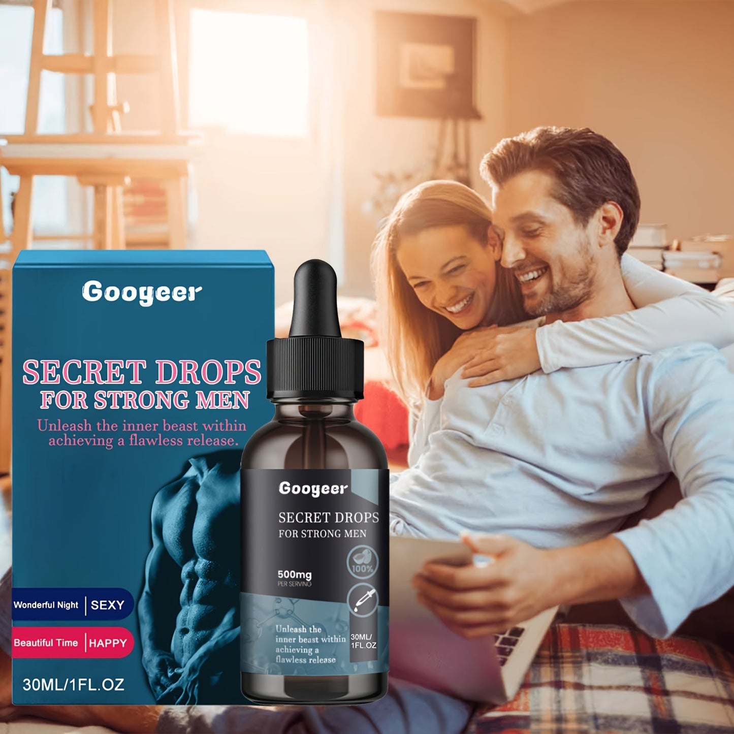 Men's Paradise Liquid, Men's Complex Drops, Secret Drops Of Strong Men, Men's Body Massage Oil, For A Wonderful Nights And Beautiful Time luvshop24