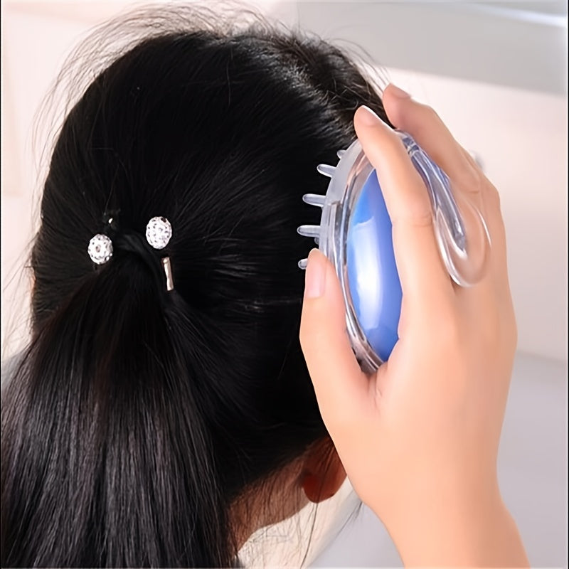 1pc Gentle Scalp Massager and Shampoo Brush - Soft Bristles for Deep Clean & Relaxation, Durable ABS Plastic Handle, Ideal for All Hair Types, Scalp Scrubber luvshop24