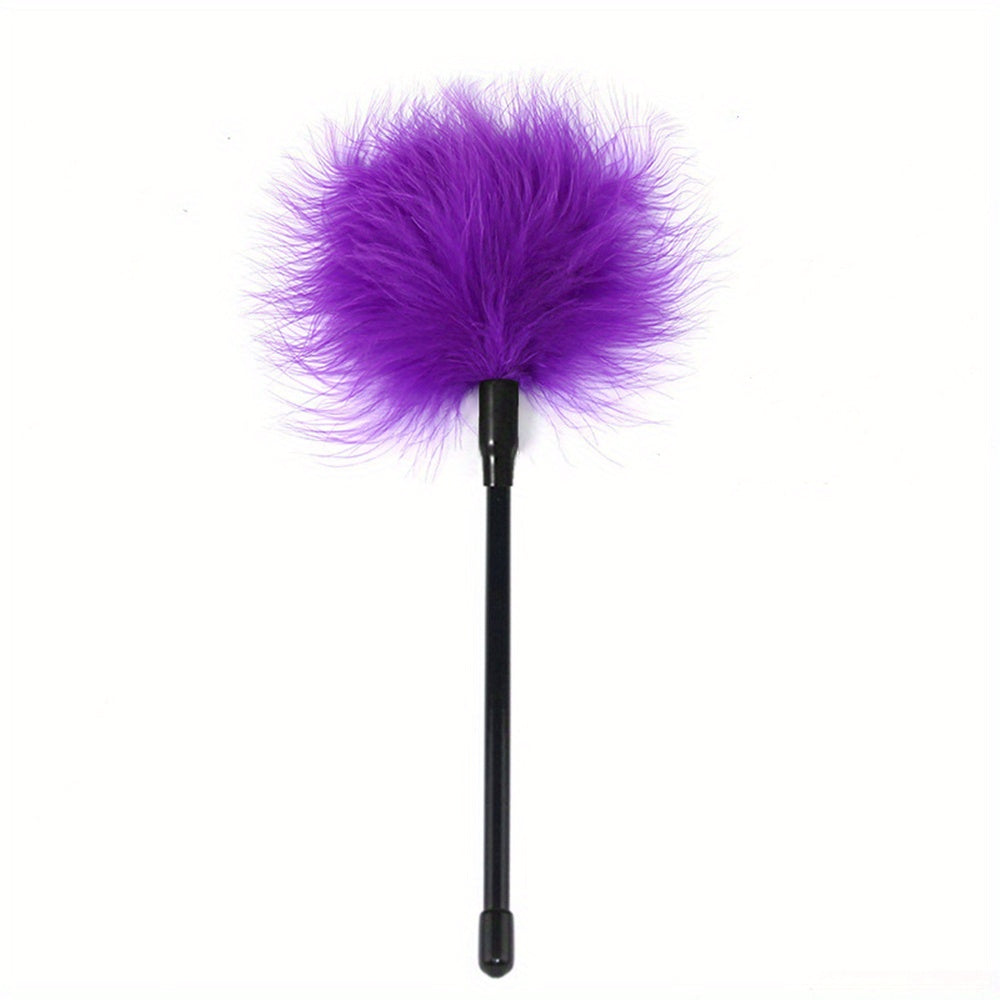 1pc Seductive Feather Whip Flirt Stick - Soft Flogger for Couples Intimate Play - Sensual Tease Adult Game - Durable Erotic Accessories for Romantic Adventures luvshop24