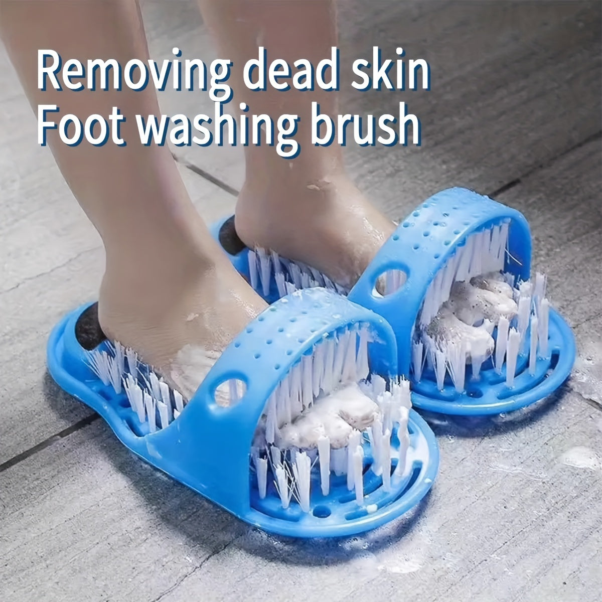 1pc Foot Spa Deluxe - Exfoliating Foot Scrub Massager with Suction Cup, Dead Skin Remover, and Shower Floor Cleaner for Smooth Feet and Easy Cleaning luvshop24
