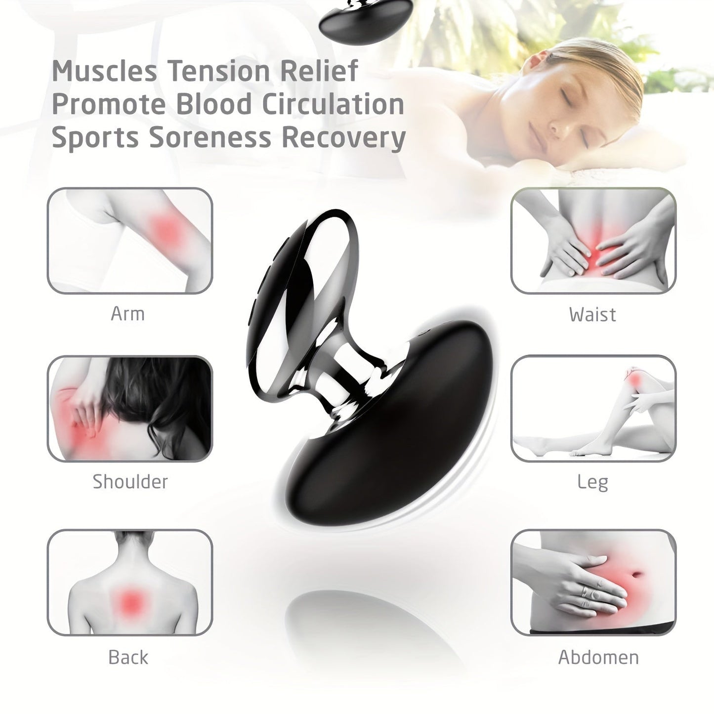 Acvioo Personal Wand Massager With 10 Magic Vibration Modes, Handheld Whisper Quiet, Full Body Silicone Therapy Massager Cordless For Neck Shoulder Back Body Massage, Sports Recovery (Black) luvshop24