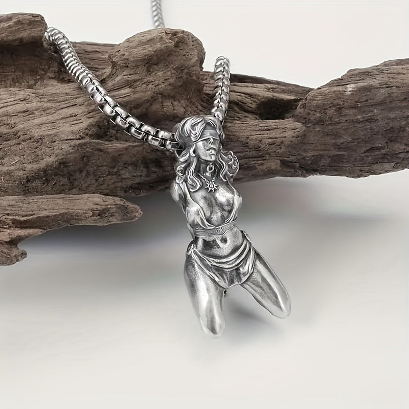 1 Pcs/set Retro Fashion Sexy Bondage Goddess Pendant Necklace For Men And Women Personalized Cosplay Jewelry luvshop24