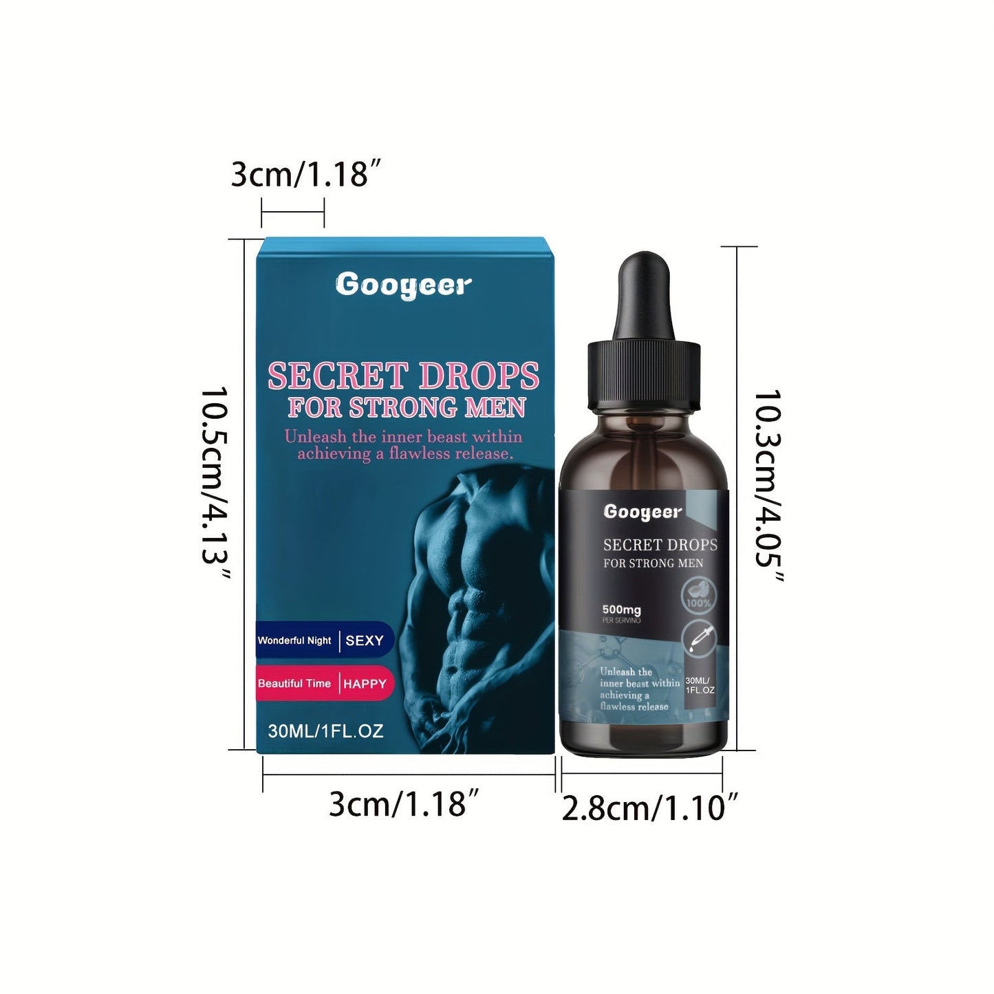 Men's Paradise Liquid, Men's Complex Drops, Secret Drops Of Strong Men, Men's Body Massage Oil, For A Wonderful Nights And Beautiful Time luvshop24