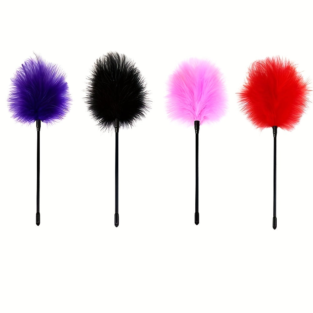 1pc Seductive Feather Whip Flirt Stick - Soft Flogger for Couples Intimate Play - Sensual Tease Adult Game - Durable Erotic Accessories for Romantic Adventures luvshop24