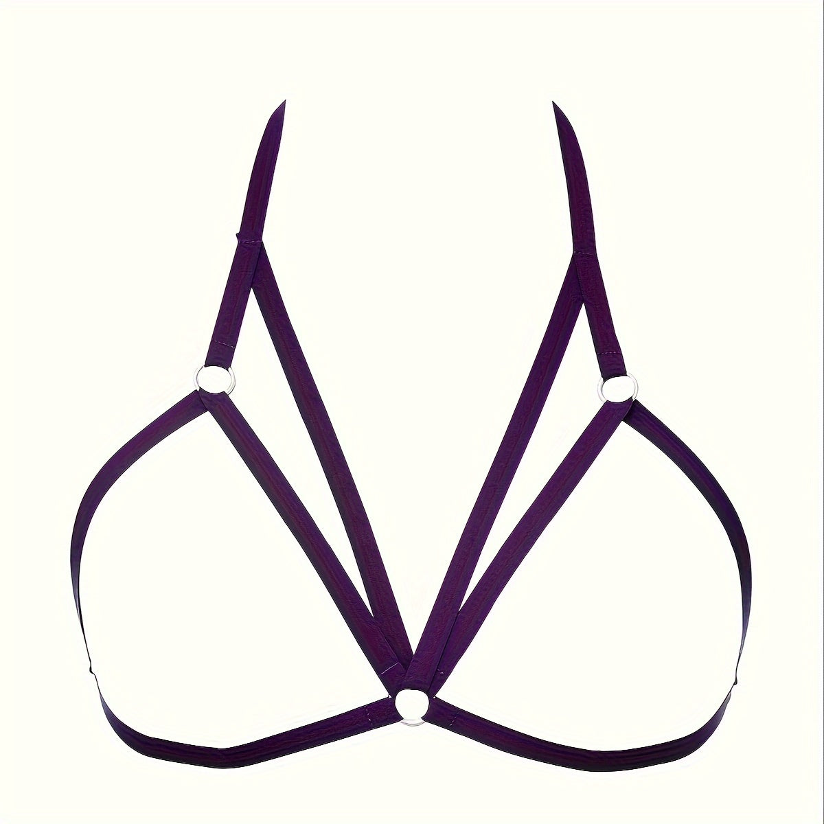 Adjustable Seductive Strappy Chest Harness Bra - Hollow Out & Criss Cross Design - Sexy Lingerie for Daring Erotic Style luvshop24