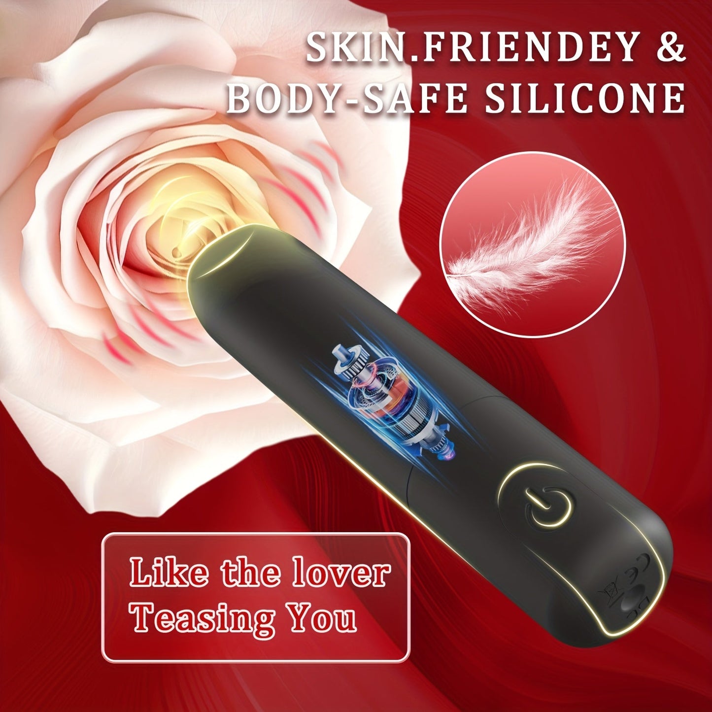 USB Rechargeable Black Bullet Vibrator – 10 Vibration Modes, Angled Tip For Clitoral, Nipple & G-Spot Stimulation, Portable & Discreet Design, Includes USB Cable luvshop24