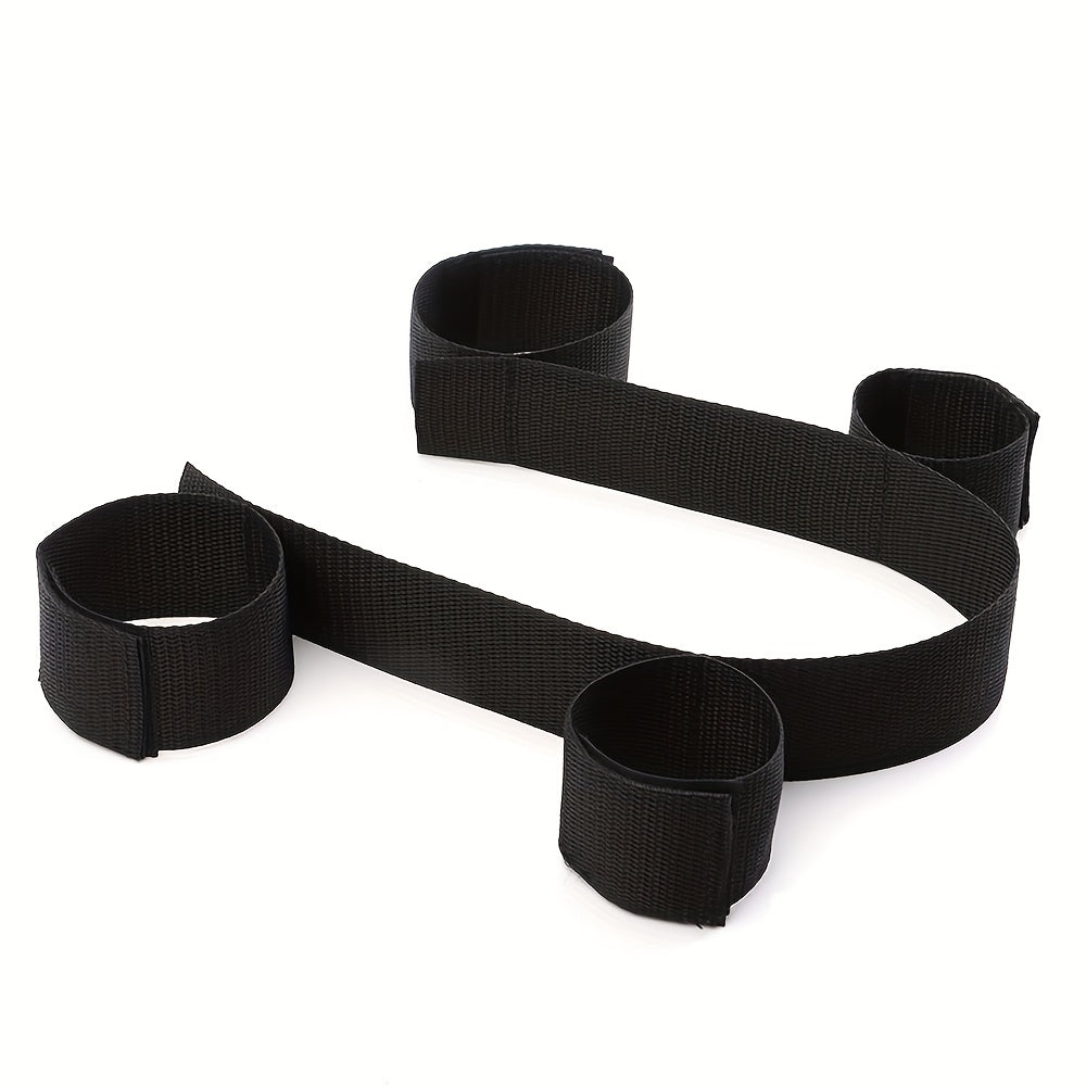 1pc Premium BDSM Restraints Set - Soft Leather Handcuffs & Bed Bondage Kit for Intimate Adventures - Enhanced Sensuality Wrist & Ankle Cuffs for Couples & Women luvshop24