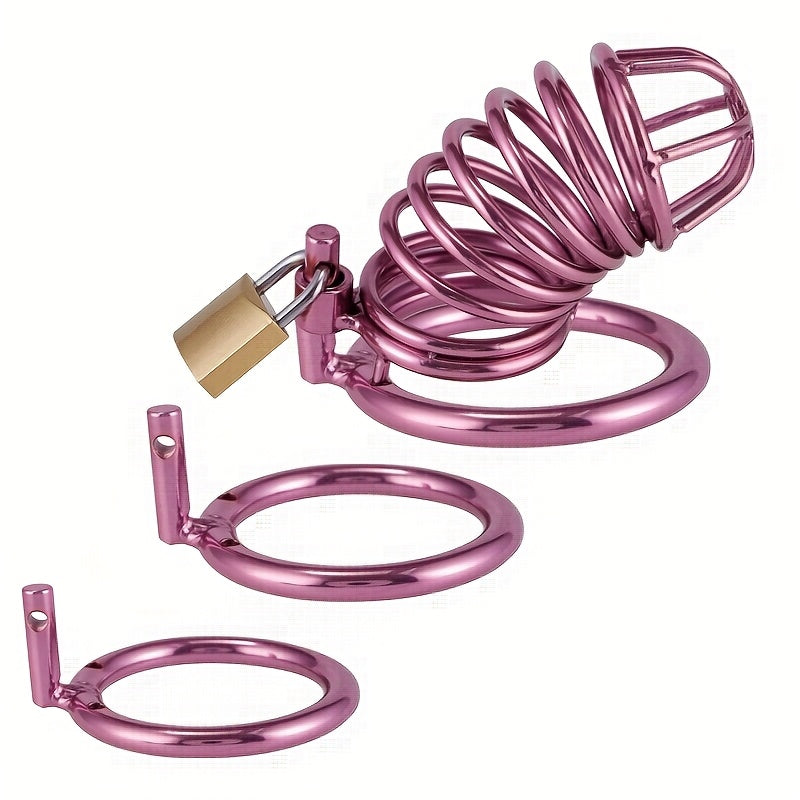 Stainless Steel Chastity Lock Adult Male Erotic Products Can Be Used for Emotional Development Between Couples to Prevent Cheating Safe And Hygienic Easy to Clean (with Three Sizes) luvshop24