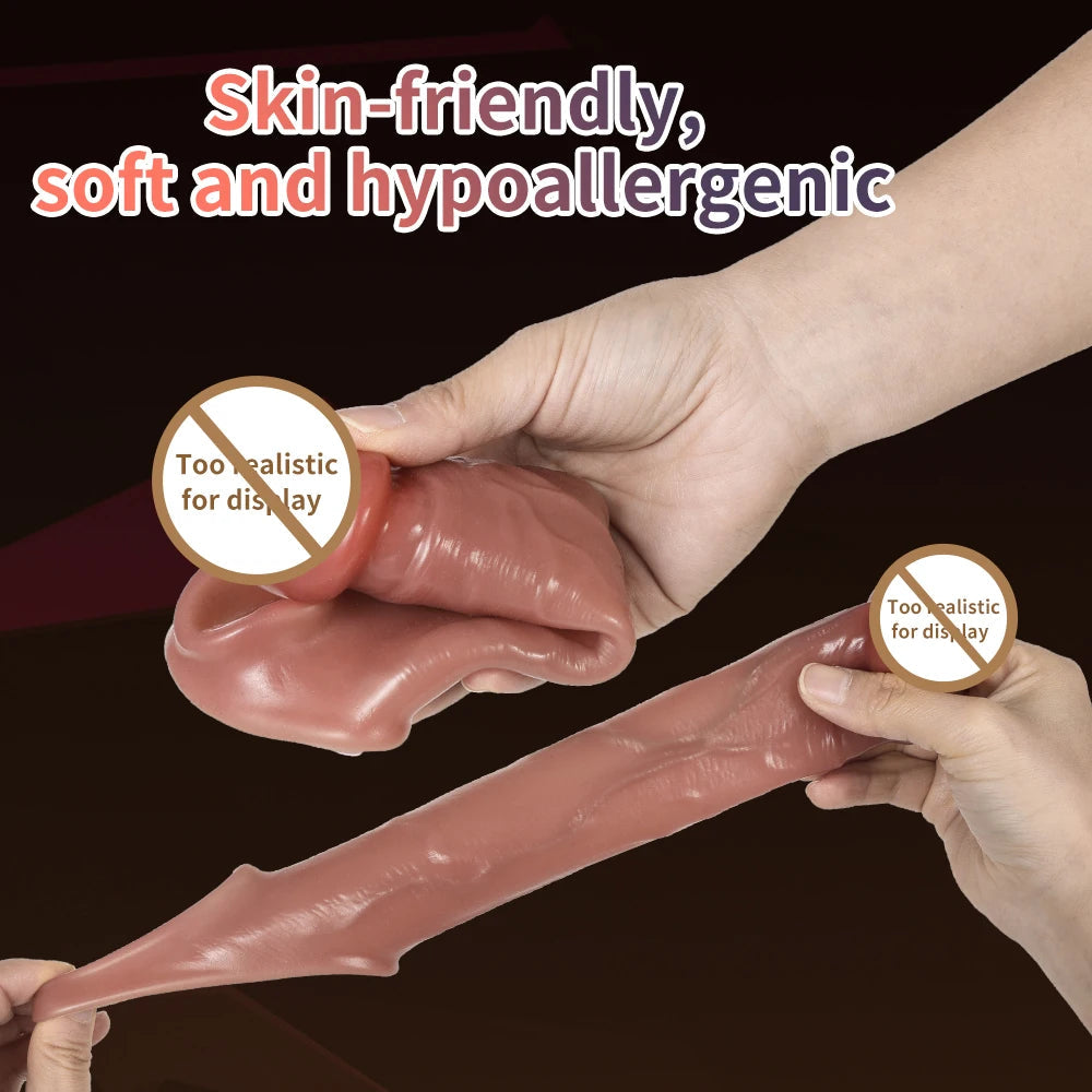 Realistic Penis Extension Cock Sleeve Reusable Penis Enlarger Delay Condoms For Men Dildo Enhancer Couple Flirting Sex Toys luvshop24