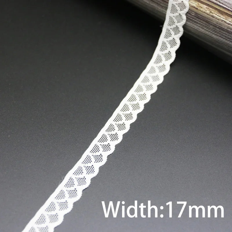 (5 meters/lot) white elastic lace Fabric underwear stretch laces Trim DIY Crafts Sewing luvshop24