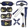2022 New 9 Piece Sexuels Bondage Leather Restraint Set Erotic Nurse Role Flirting Suits Bdsm Adult Cos Games luvshop24