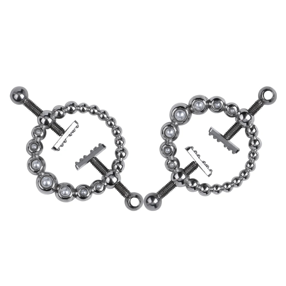 Circle Metal Nipple Clamps for Women Nipple Stretching Couple Erotic Game luvshop24