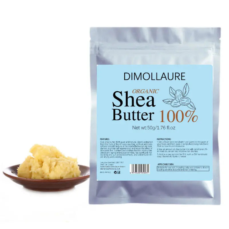 50g/100g Natural Organic Unrefined Shea Butter Oil Skin Care Body Massage Oil Moisturizing Nourishing Cosmetics Raw luvshop24