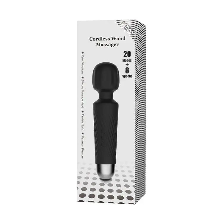 Waterproof Customizable Rechargeable 20 Vibration Level Body Masturbator Clitoris Vibrator Wand Massager luvshop24