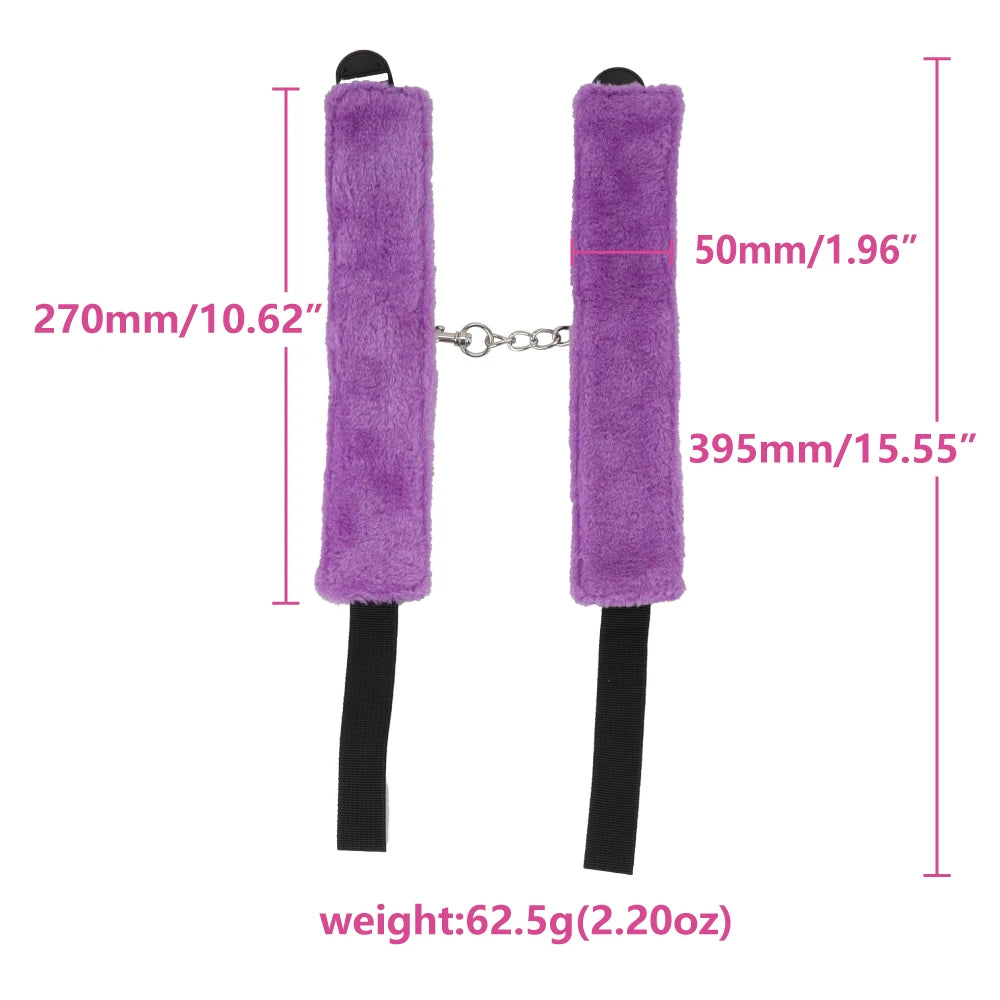 10 Pcs/set Products Erotic Adults Games Bdsm Bondage Set Handcuffs Nipple Clamps Gag Whip Rope Toys for Couples luvshop24