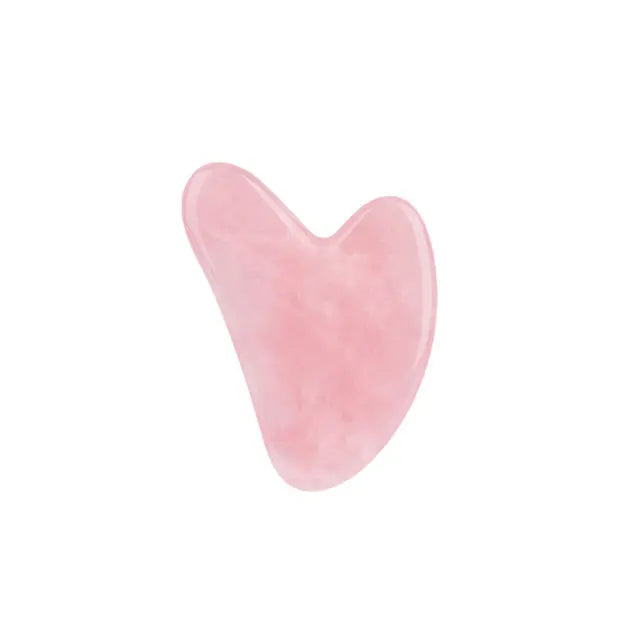 Rose Quartz Face Jade Roller Massagers Guasha Set Gua Sha Tools Natural Stone Gouache Scraper For Facial Massage Beauty Tool luvshop24