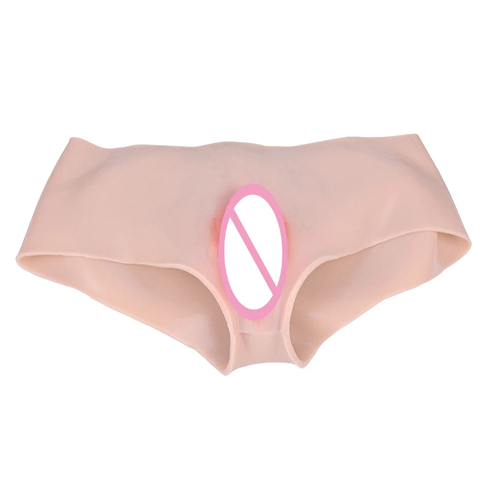 FAAK Silicone Pussy Pants Sissy Cosplay Vaginal Pants for Men Couple Sexing Games Erotic Dildo With Pussy luvshop24