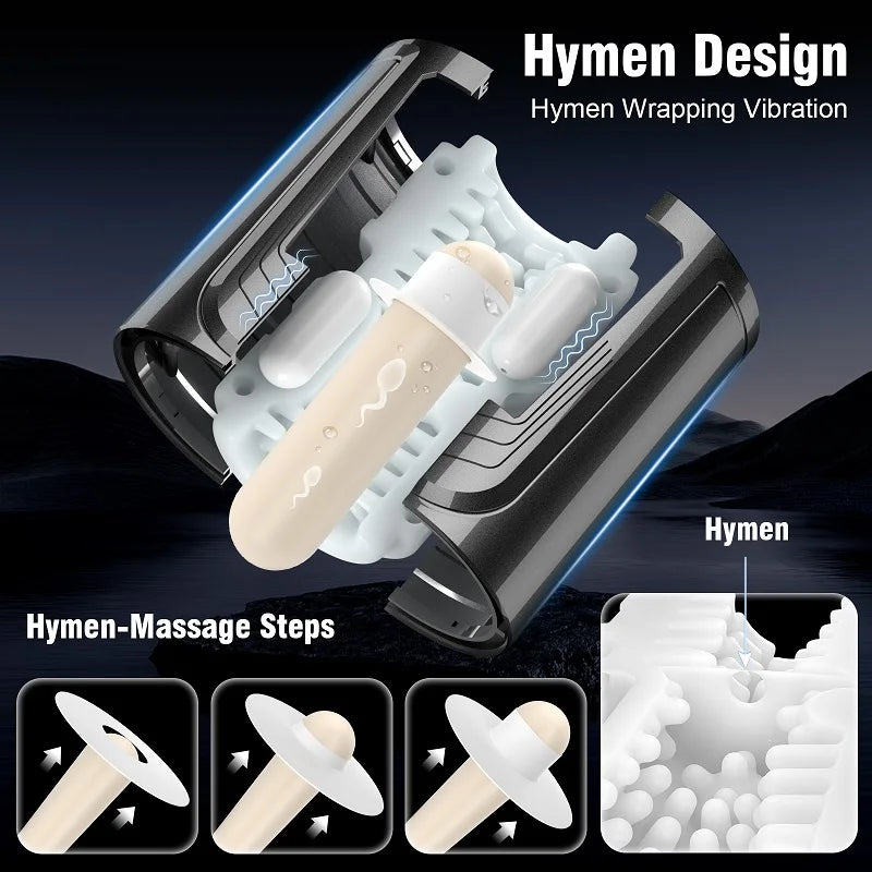 Automatic Male Masturbators Electric Vibrating Male Masturbator Machine for Man Masturbation Cup Erotic Toys luvshop24