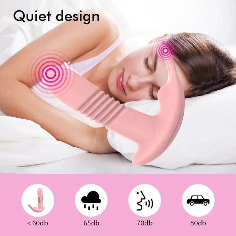 USB-Powered Telescopic Wireless Remote Rabbit Vibrator 10-Band Vibration Convenient for Use Anywhere Under Panties luvshop24