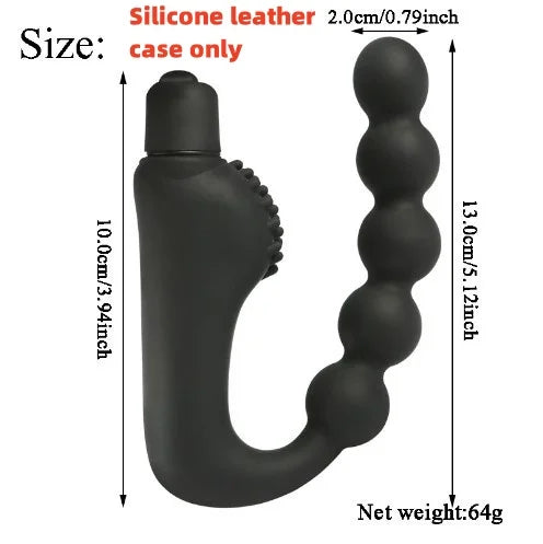 Soft Silicone Anal Plug Prostate Massage Anus Dilator Gay Erotic Accessories Silicone Leather Case luvshop24