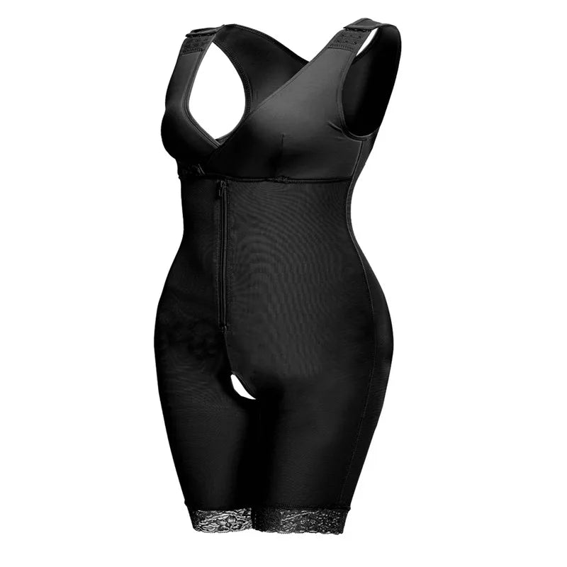 Zip Waist Lace Slimming Shaper Corset Control Shapewear Butt Lifter Strap Body Shaper Underwear Bodysuit Women Plus Size S-6xl luvshop24
