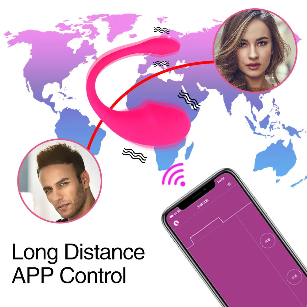 Factory Vibrating with APP Controlled Vibrator Wearable Kegel Ball App Vibrator for Women luvshop24