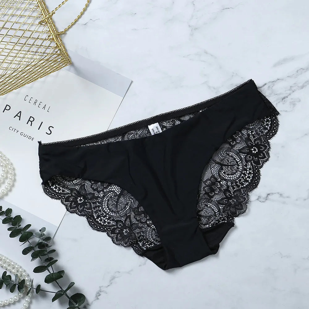 Lace Panties Female Underpants Sexy Panties For Women Briefs Underwear Comfortable Ladies Pantys Lingerie 13 Solid Color luvshop24