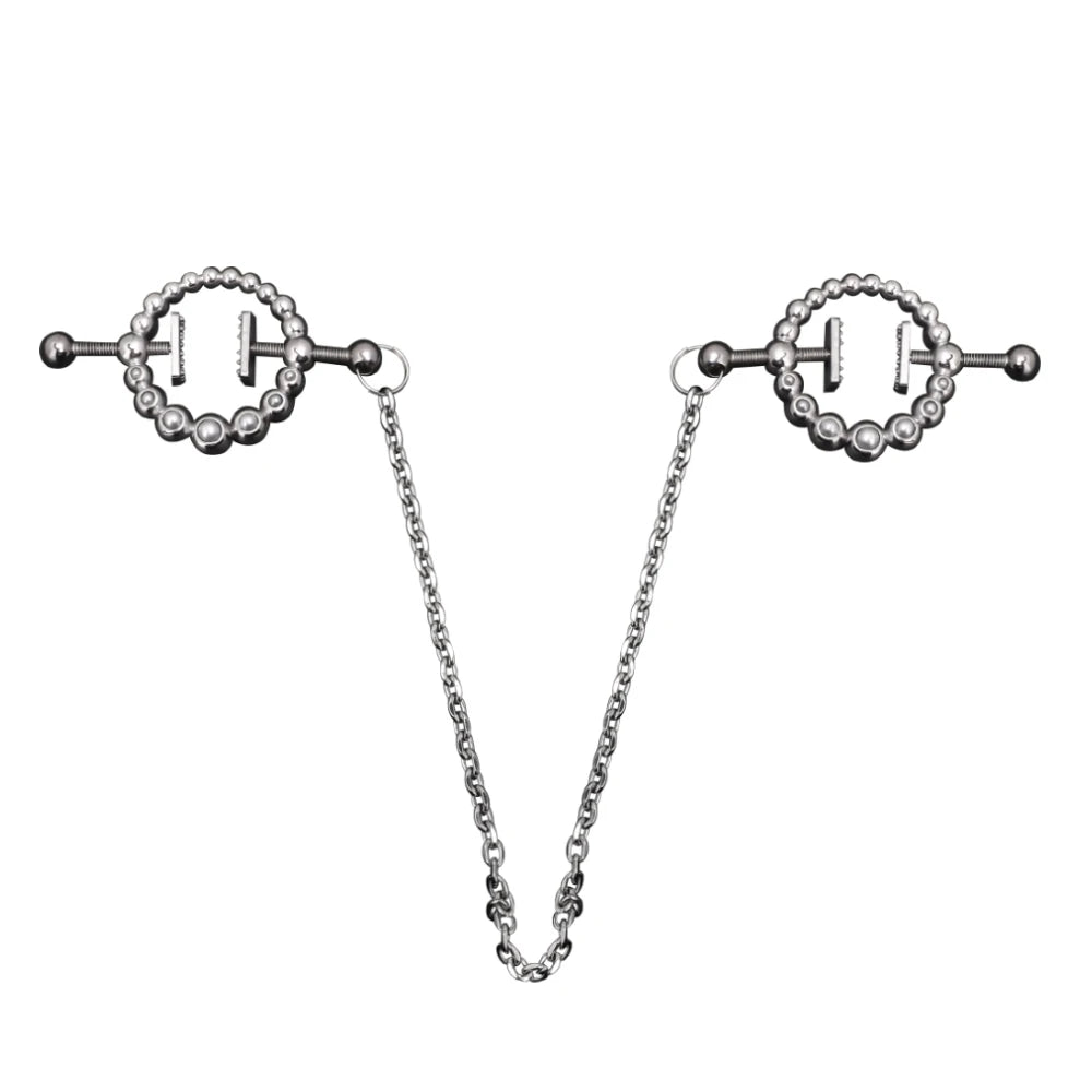 Circle Metal Nipple Clamps for Women Nipple Stretching Couple Erotic Game luvshop24
